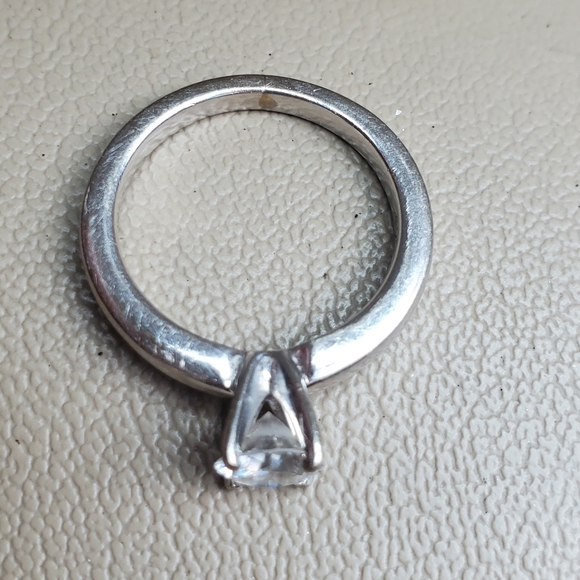 Solstice 14k solid white gold ring with .6  diamond - Picture 5 of 7